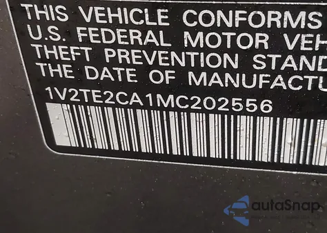 2021 Volkswagen Atlas Cross Sport 3.6L V6 Sel Premium z USA, uszkodzony, nr VIN 1V2TE2CA1MC202556